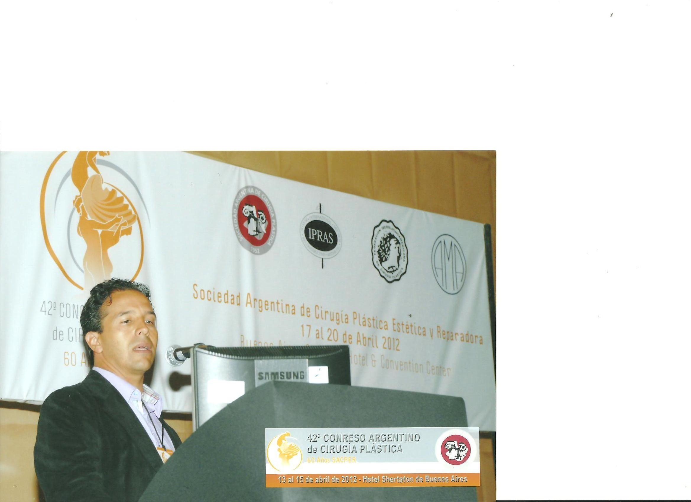 Conferencia en el XLII Congreso Argentino de Cirugia Plastica